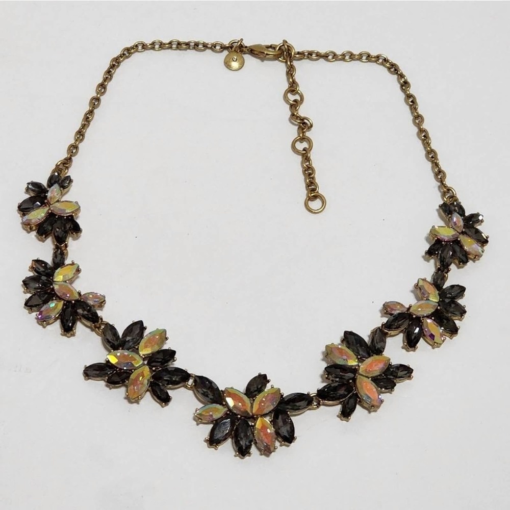J. CREW gold jeweled bibb‎ necklace
